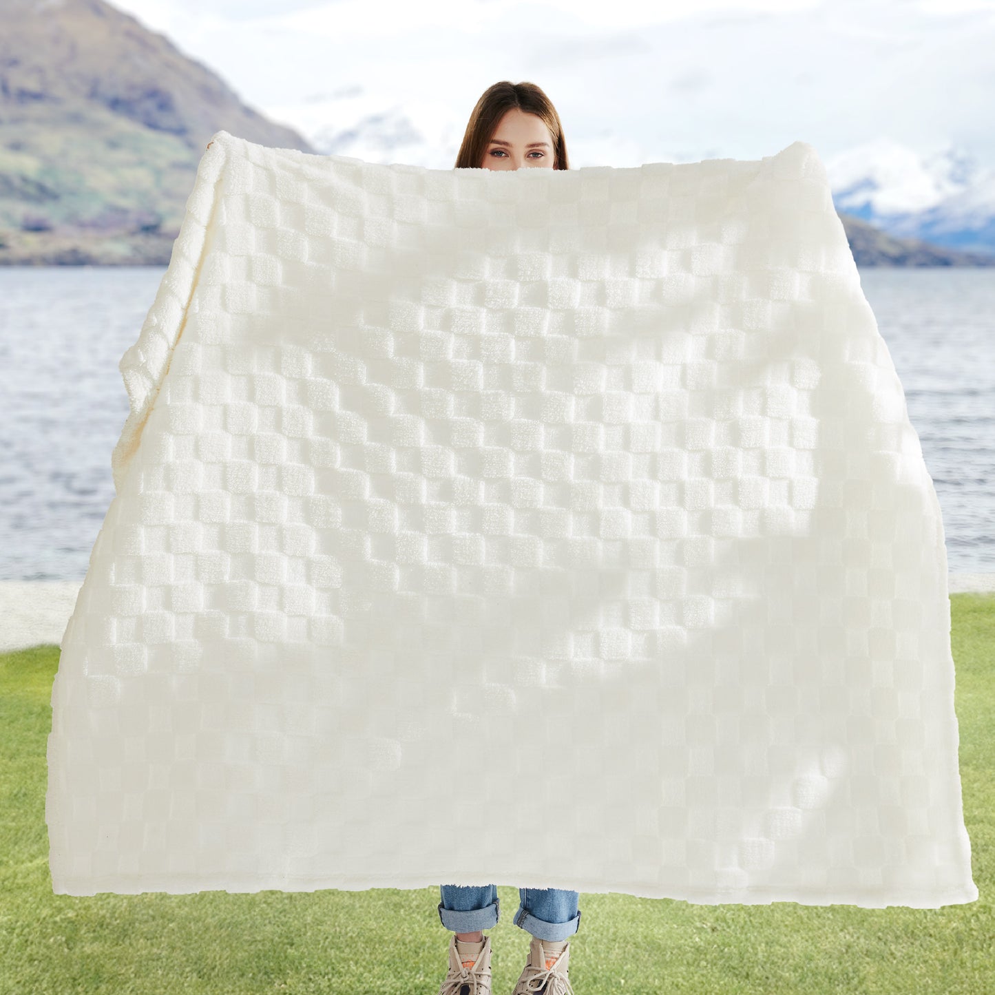 Jacquard Shaggy Sherpa Blanket