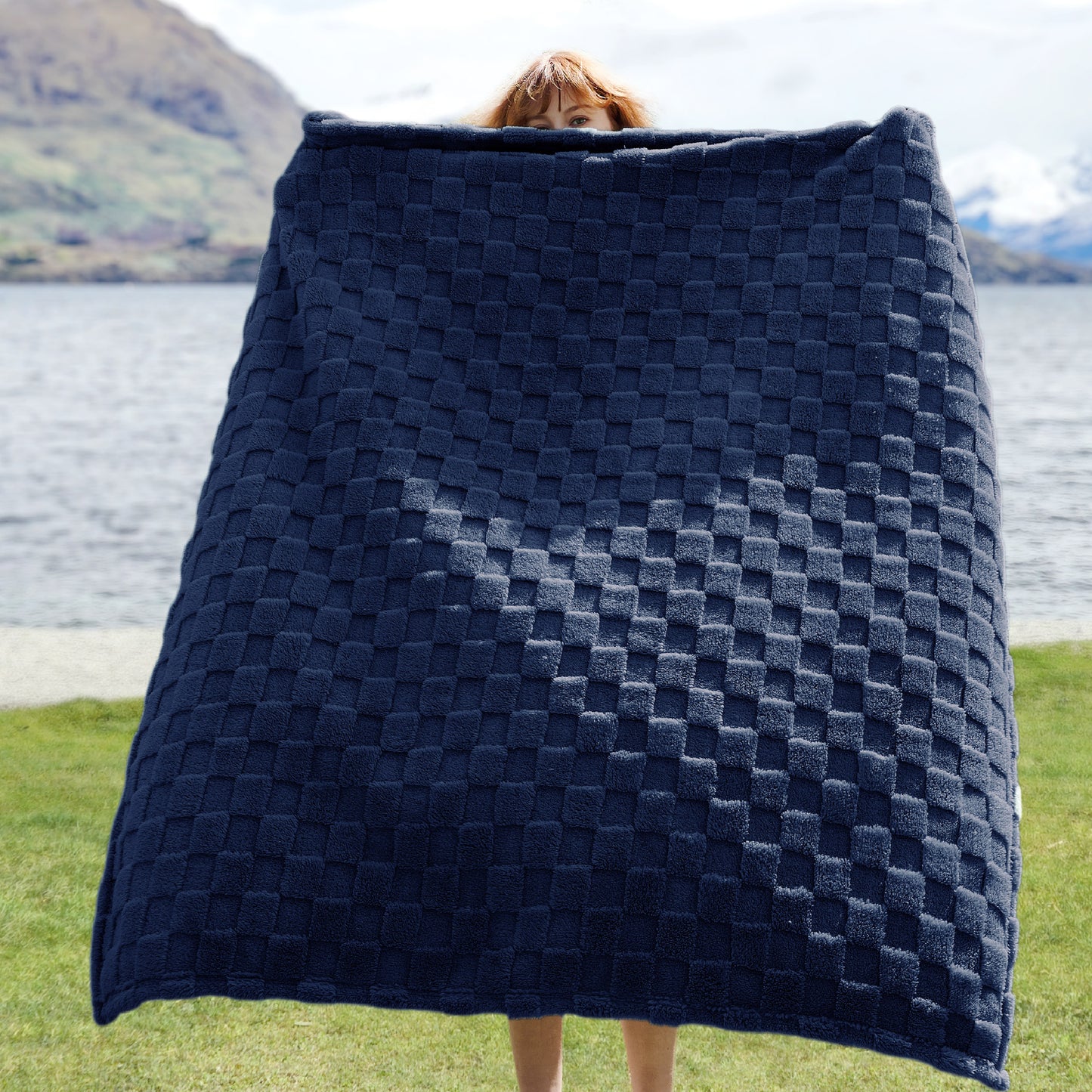 Jacquard Shaggy Sherpa Blanket