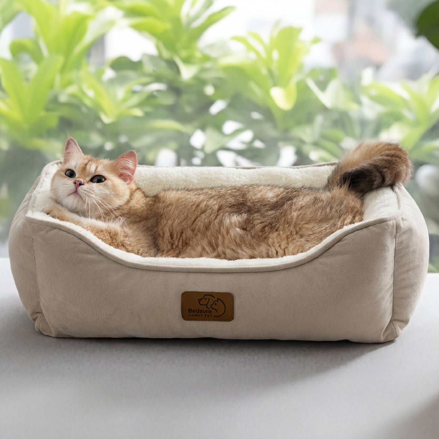 Rectangle Fleece Pet Bed