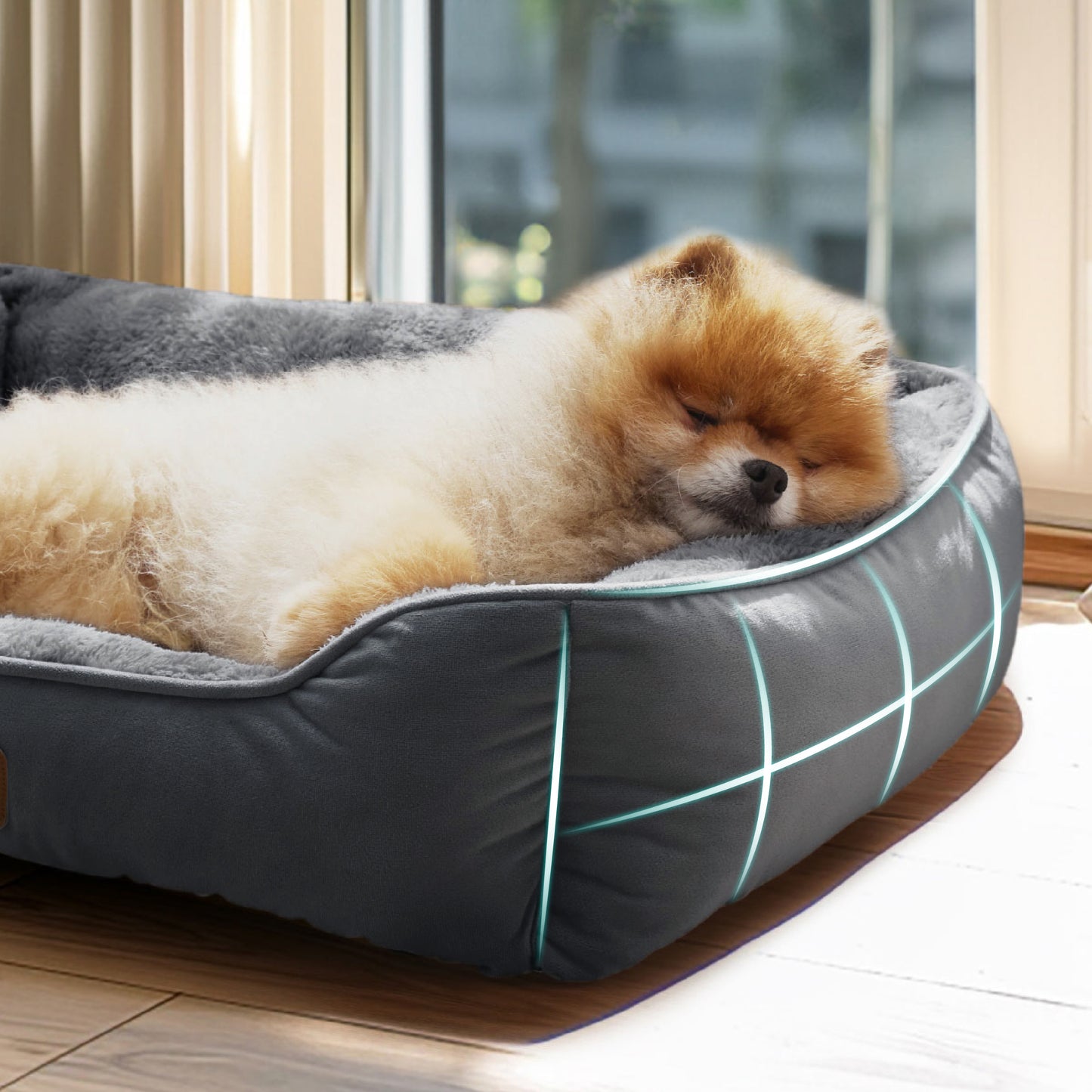 Rectangle Fleece Pet Bed