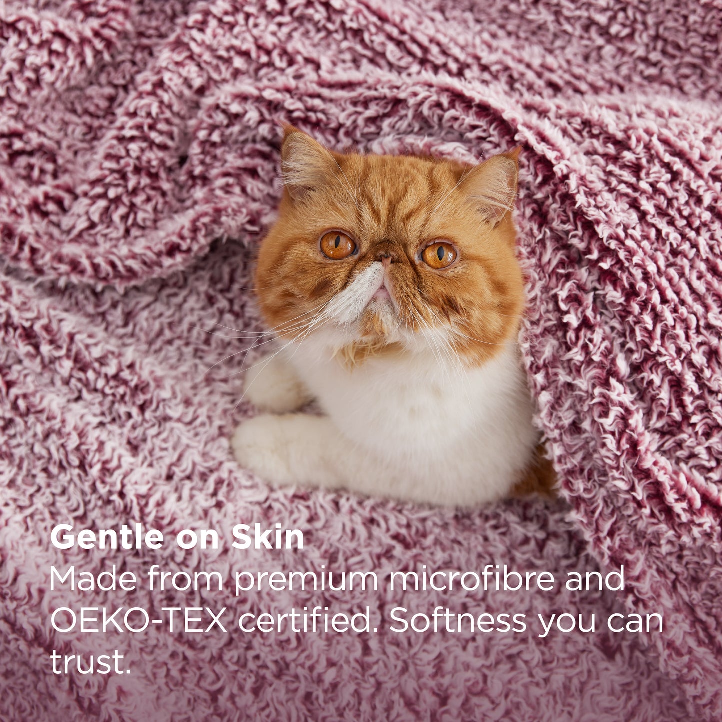 Melange Shaggy Sherpa Blanket