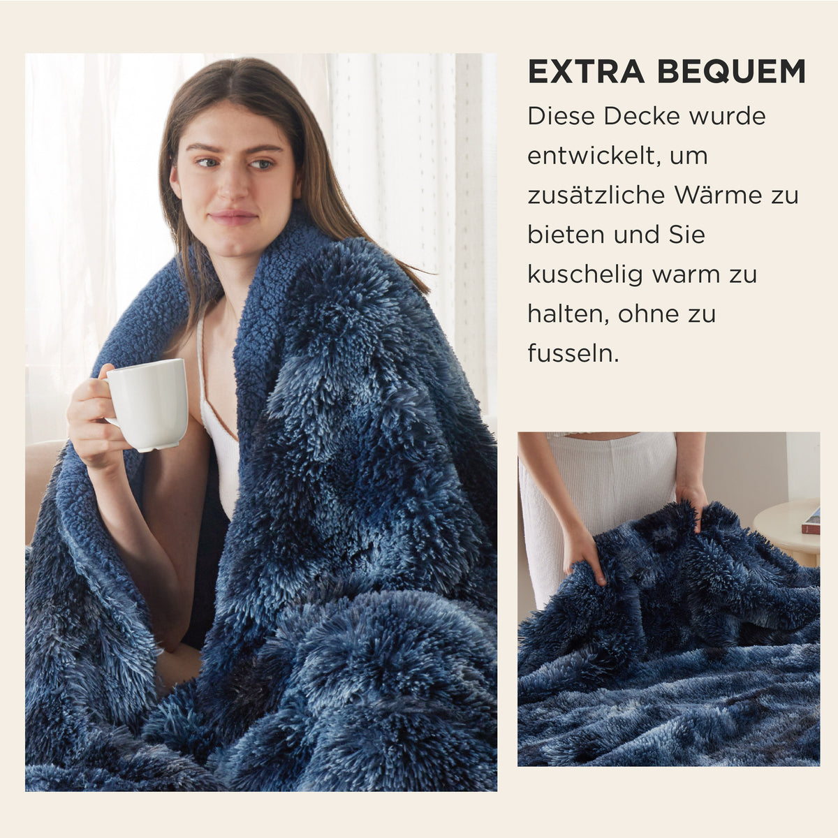 Fuzzy Faux Fur Blanket