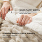 Acquard Stripes Shaggy Sherpa Blanket
