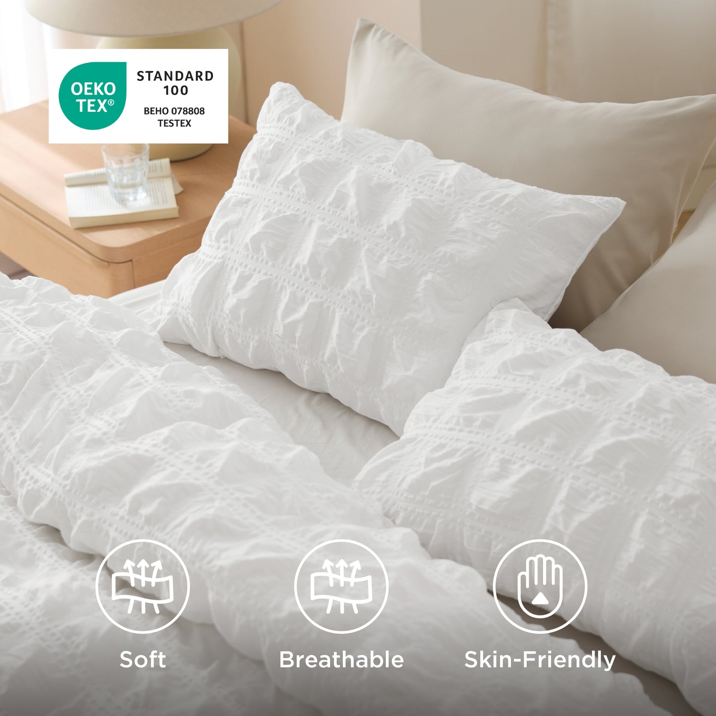 Seersucker Duvet Cover Set