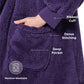 Shaggy Sherpa Wearable Blanket