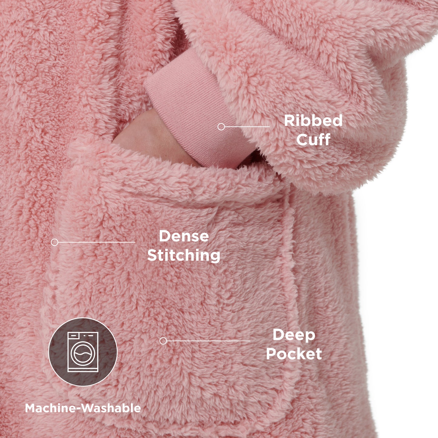 Shaggy Sherpa Wearable Blanket