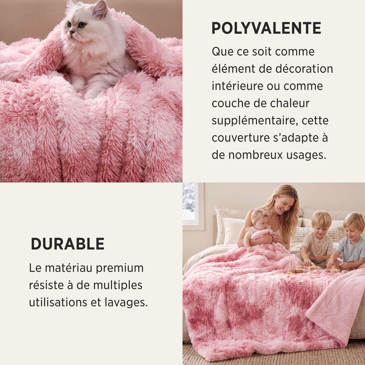 Fuzzy Faux Fur Blanket
