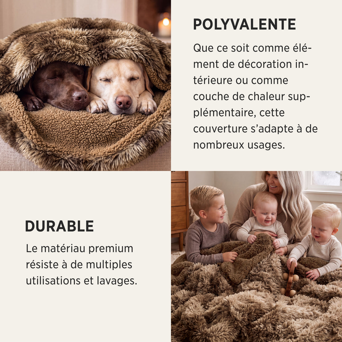 Fuzzy Faux Fur Blanket