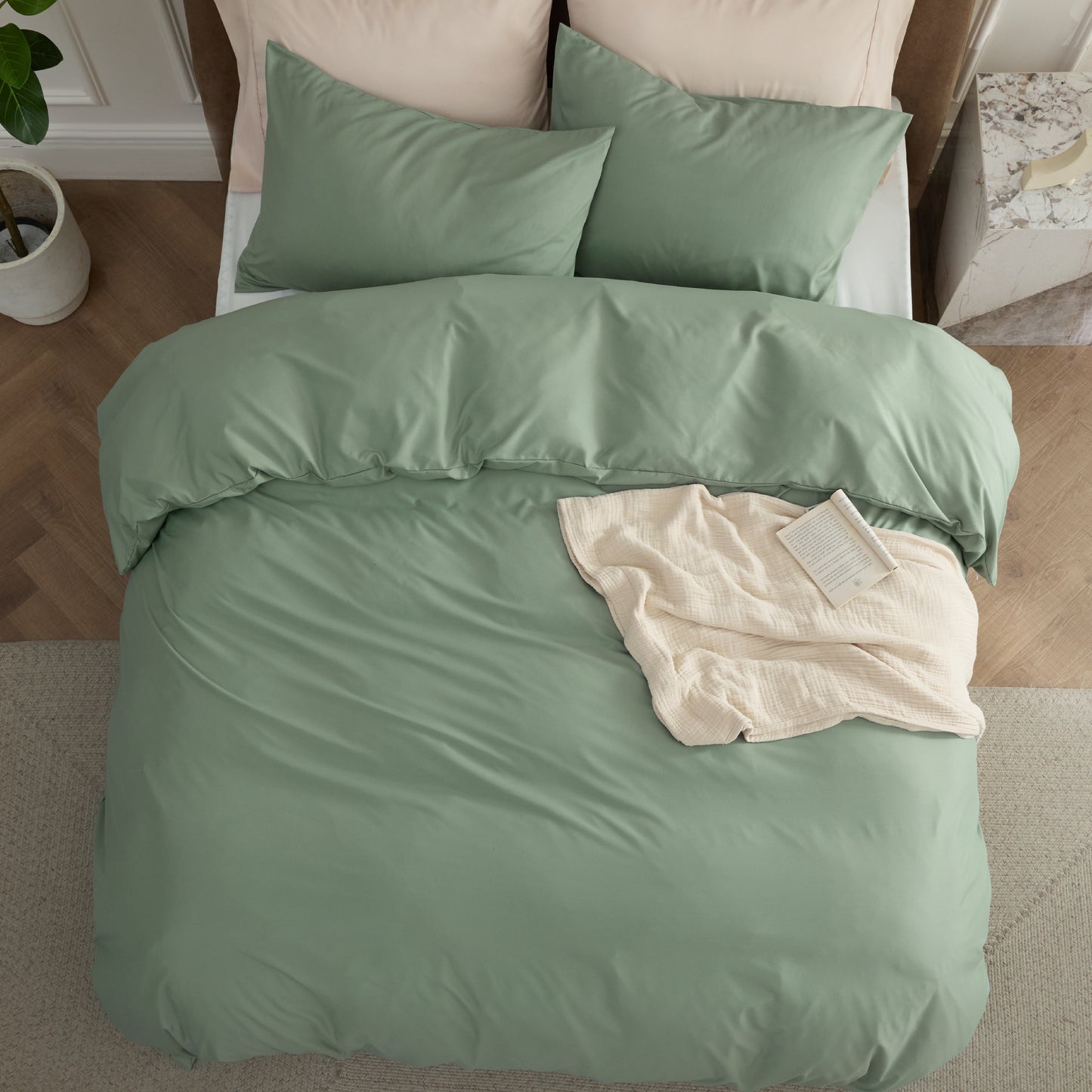 Brushed Polyester Microfiber Duvet Cover Set