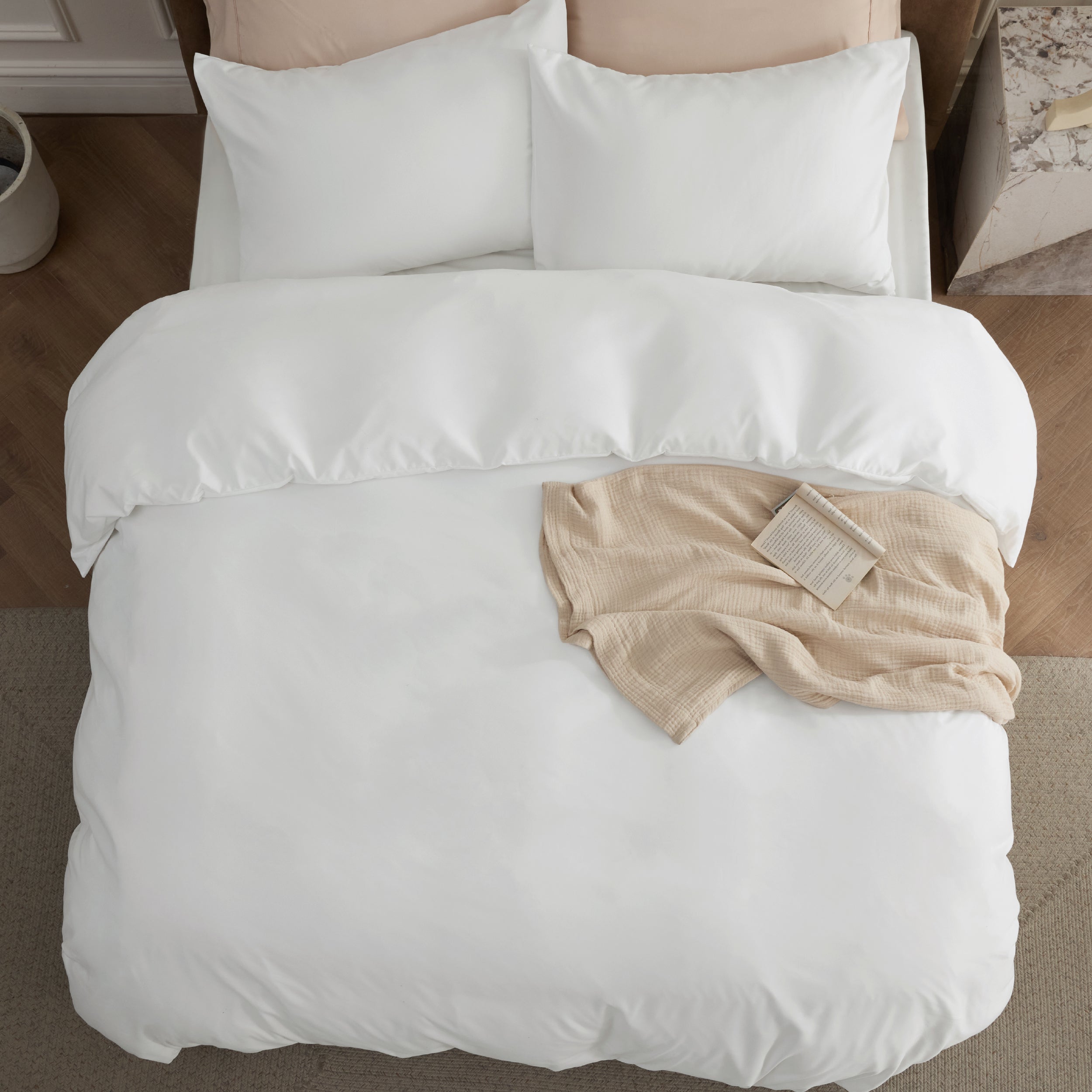Brushed Polyester Microfiber Duvet Cover Set