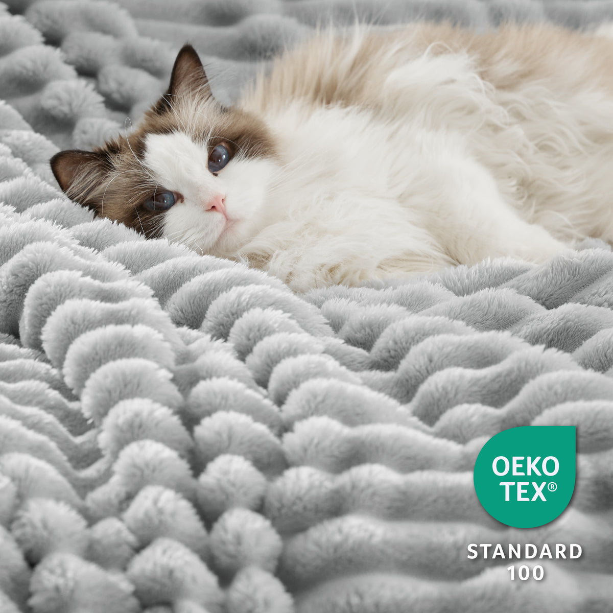 Acquard Stripes Shaggy Sherpa Blanket