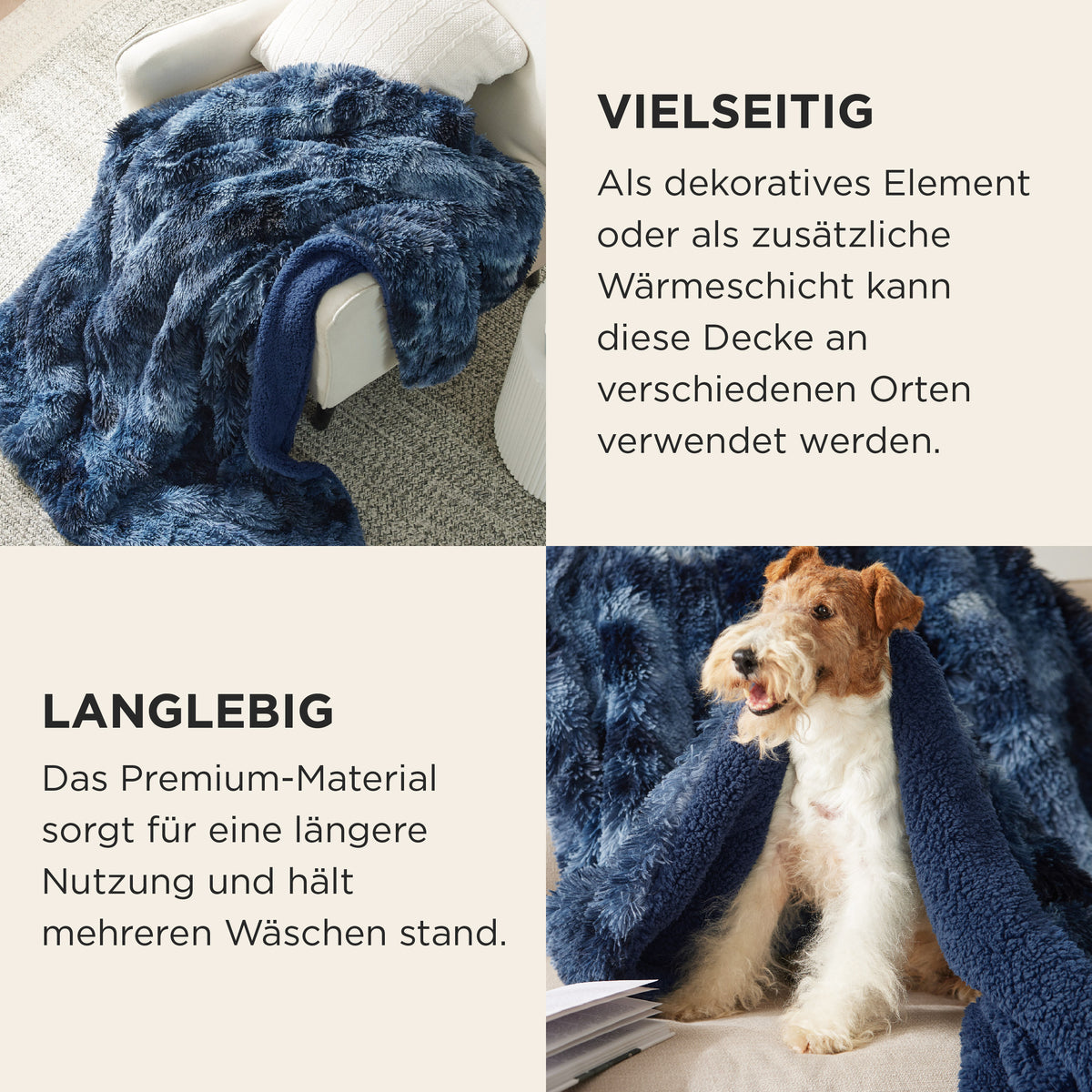 Fuzzy Faux Fur Blanket