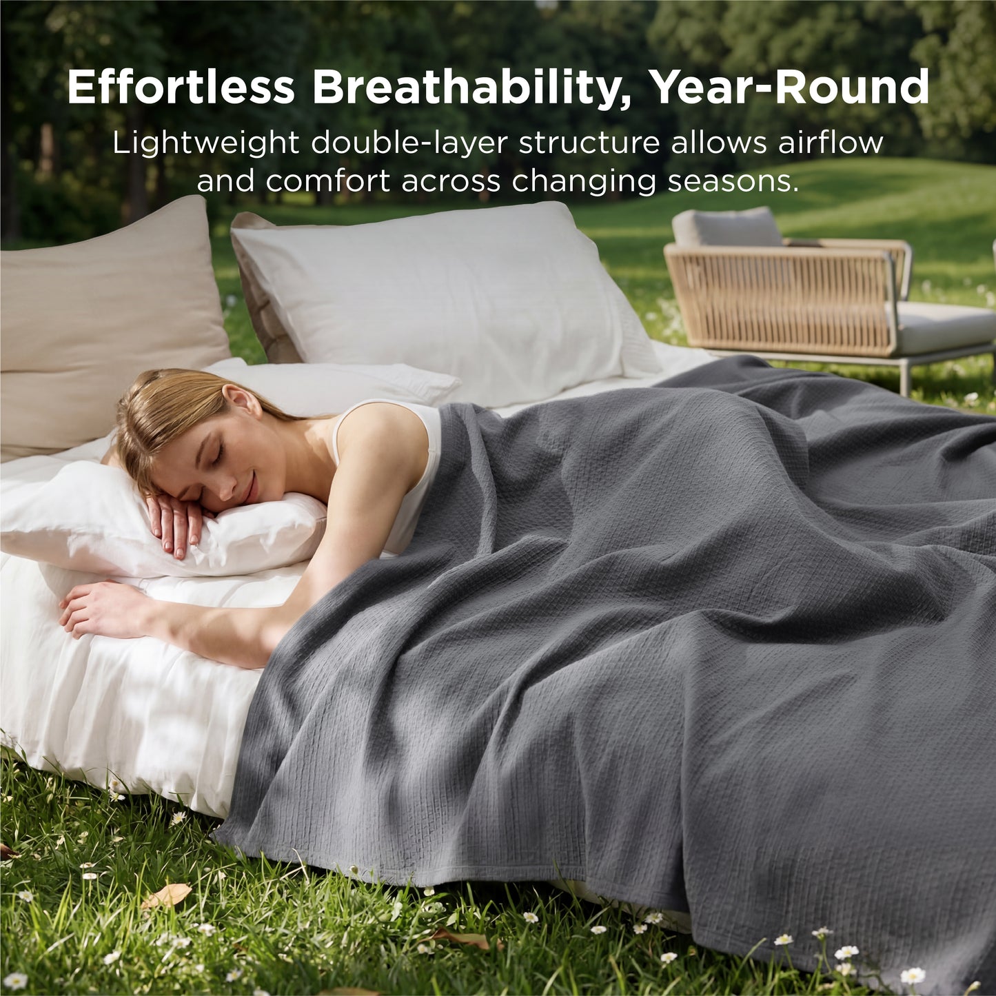 Diamond Weave Cotton Blanket
