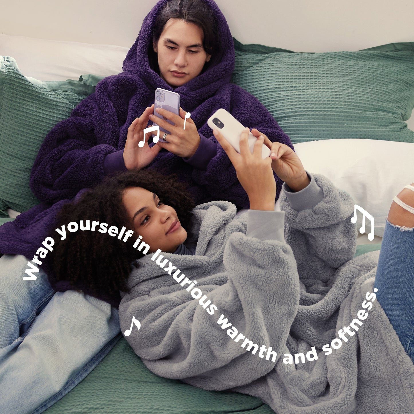 Shaggy Sherpa Wearable Blanket