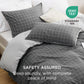 Patterned Polyester Microfiber Duvet Cover Set