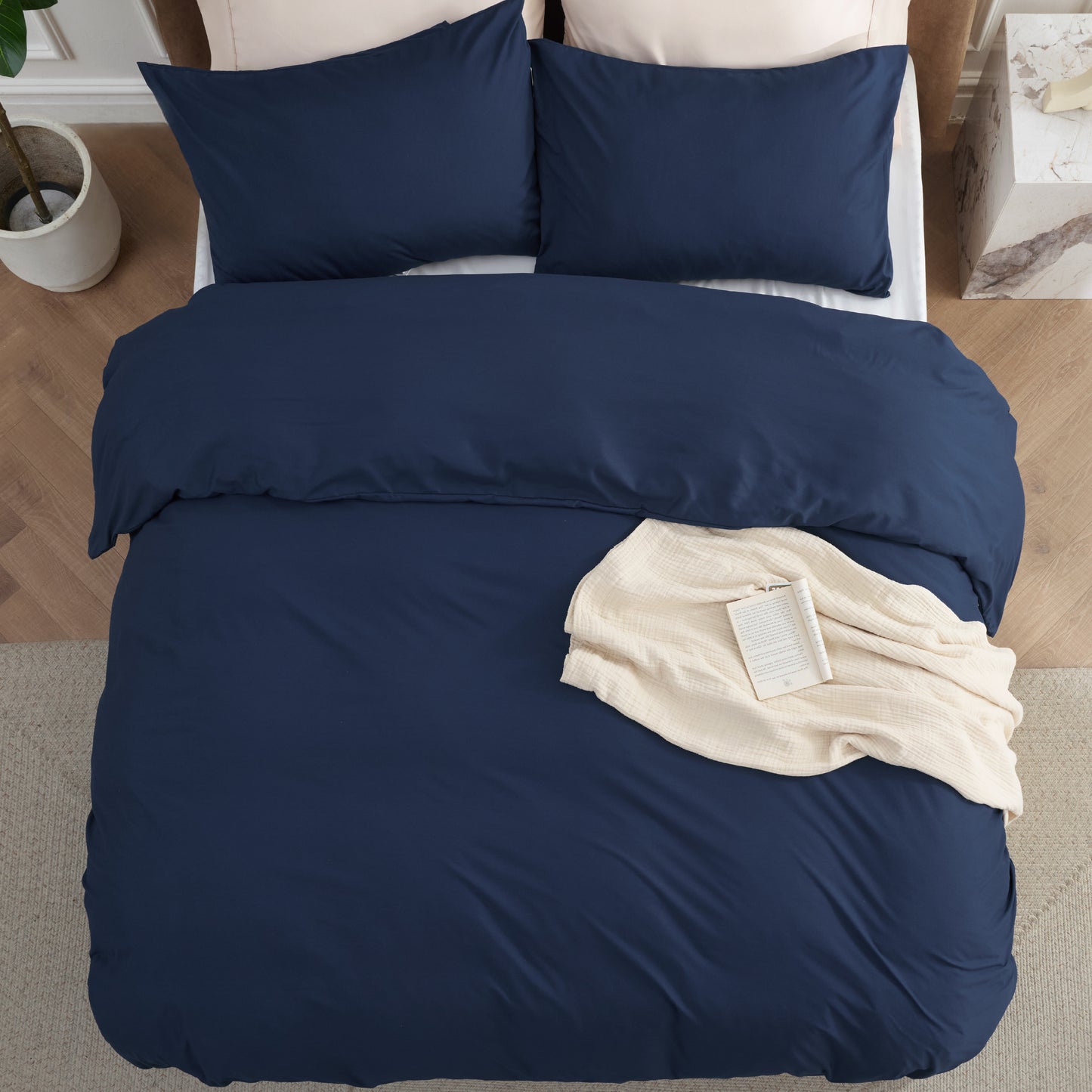 Brushed Polyester Microfiber Duvet Cover Set