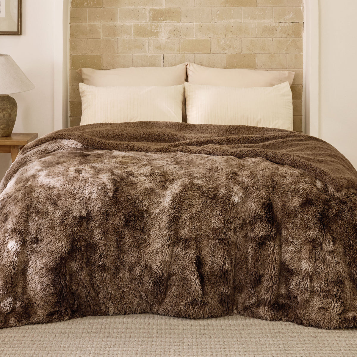 Fuzzy Faux Fur Blanket