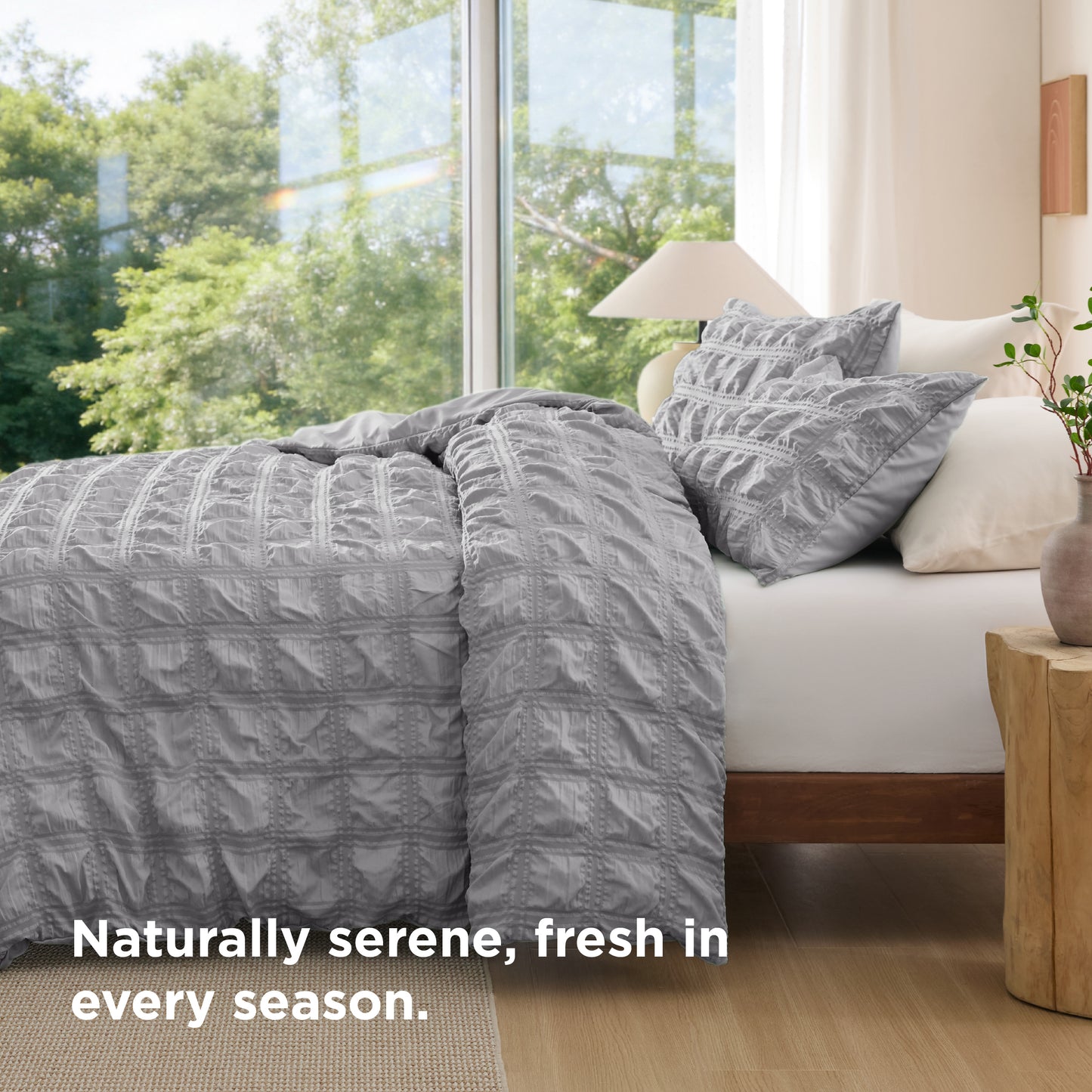 Seersucker Duvet Cover Set