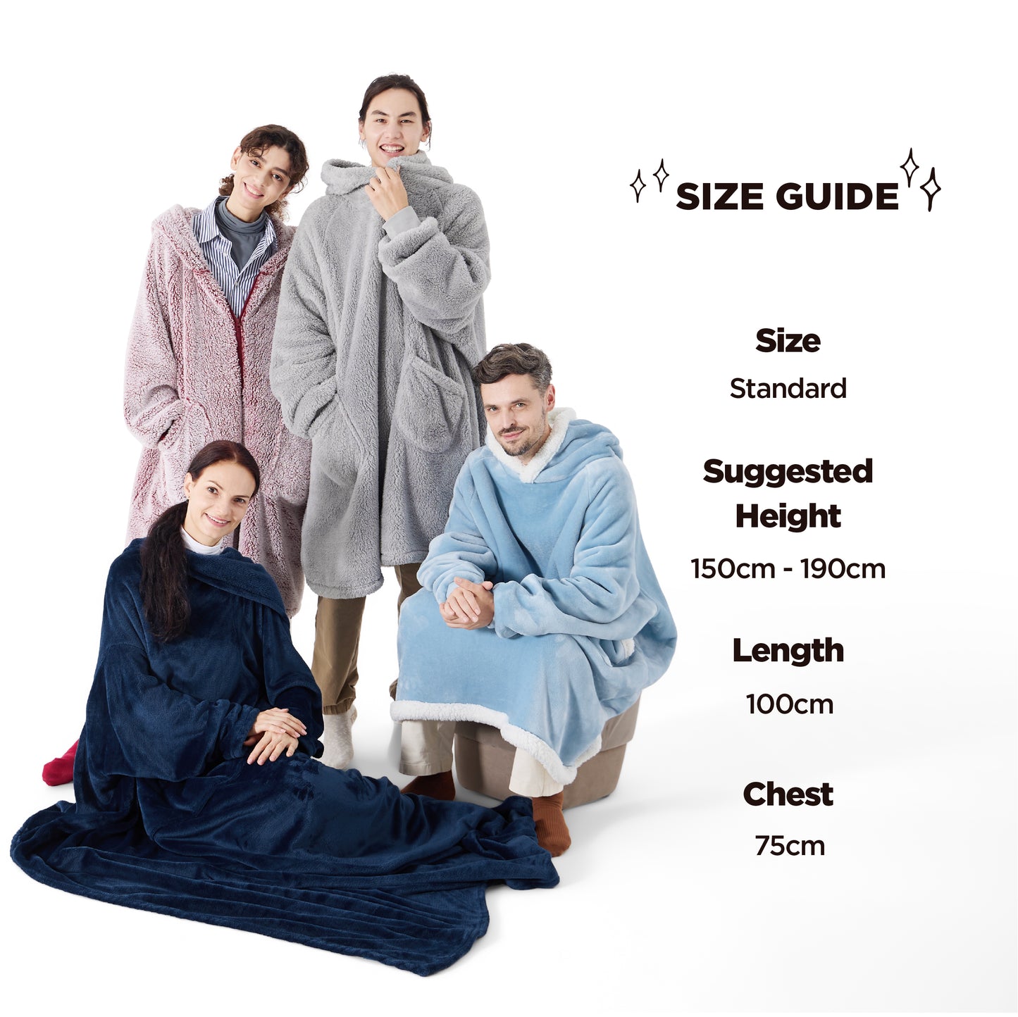 Sherpa Fleece Wearable Blanket