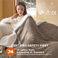 Solid Flannel Heated Blanket