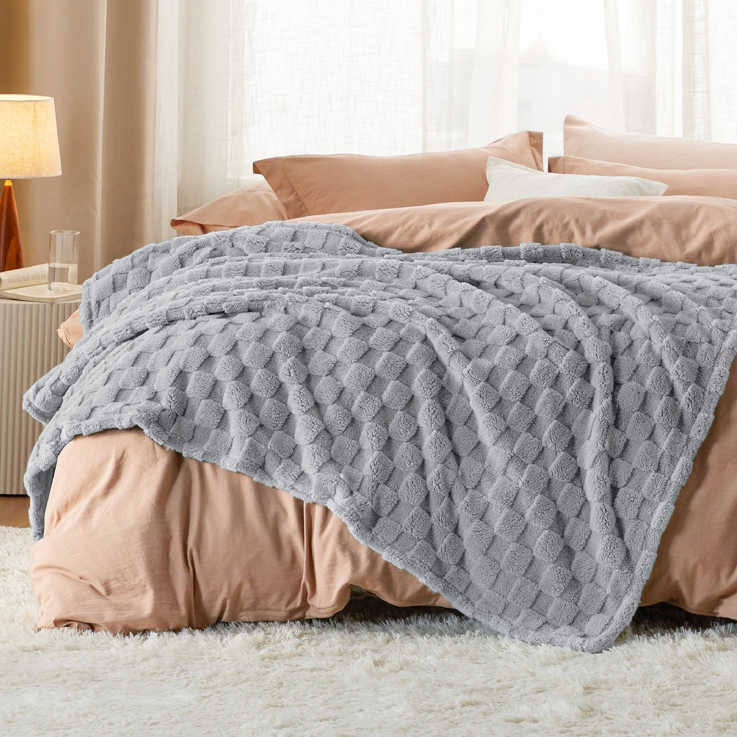 Jacquard Shaggy Sherpa Blanket