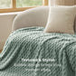 Textured Bubble Flannel Fleece Blanket