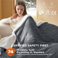 Solid Flannel Heated Blanket