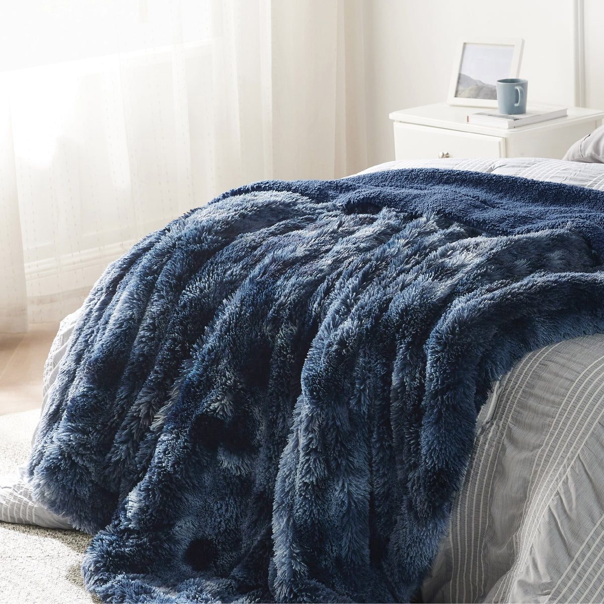 Fuzzy Faux Fur Blanket
