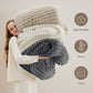 Acquard Stripes Shaggy Sherpa Blanket