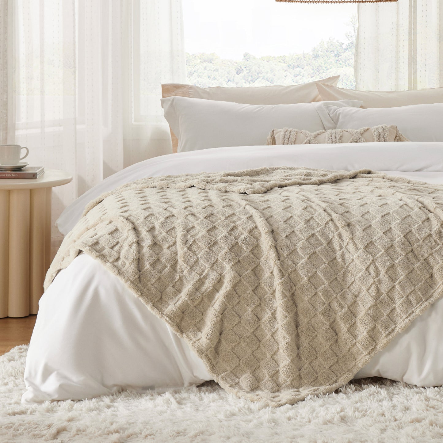 Jacquard Shaggy Sherpa Blanket