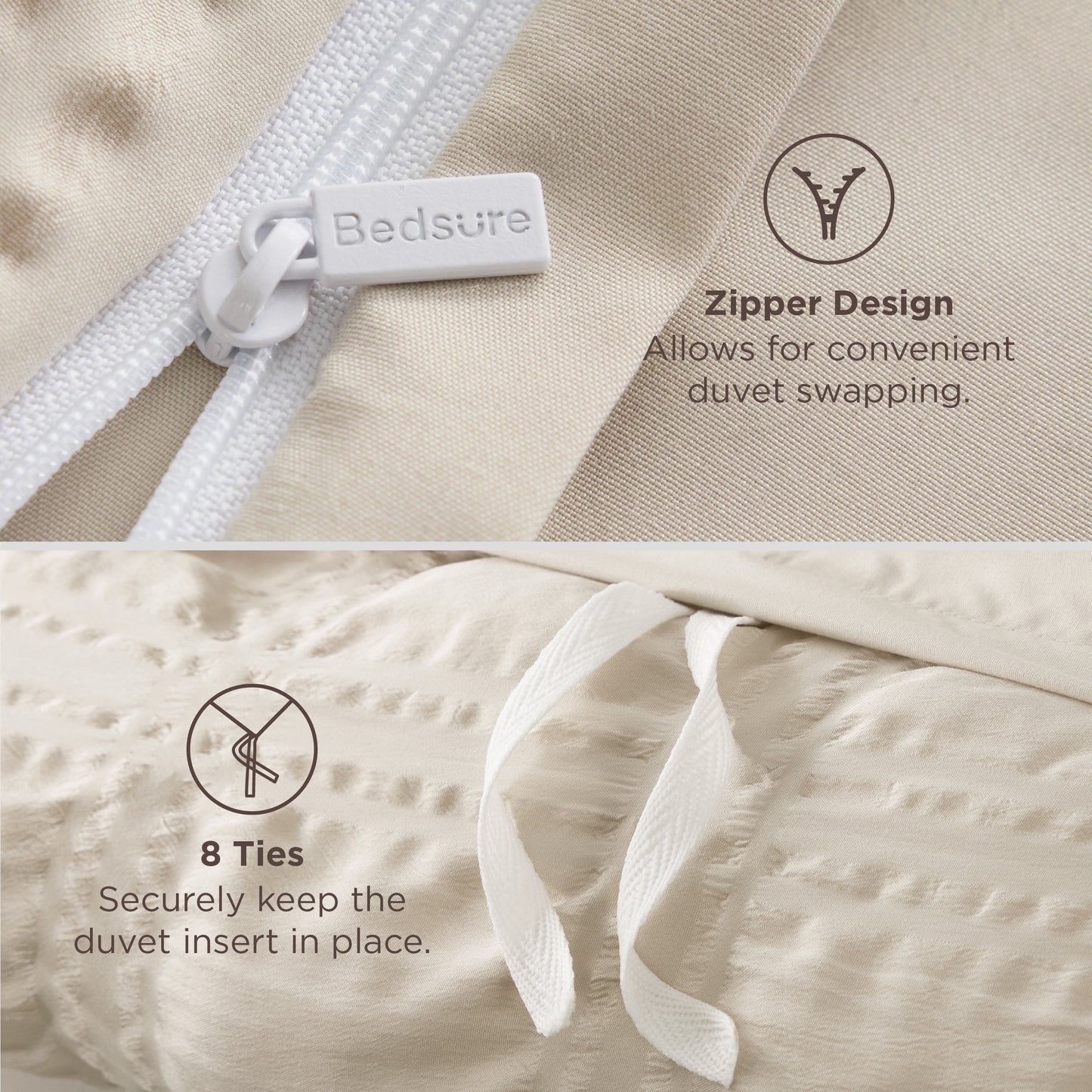 Seersucker Duvet Cover Set