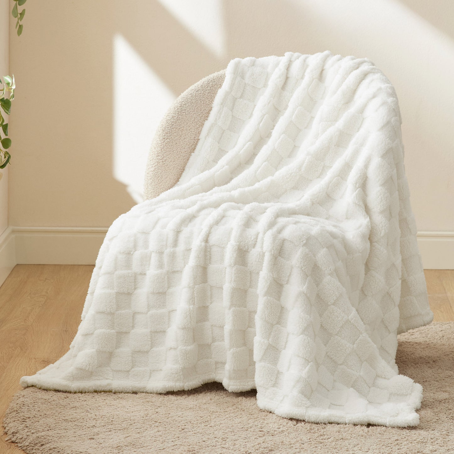 Jacquard Shaggy Sherpa Blanket