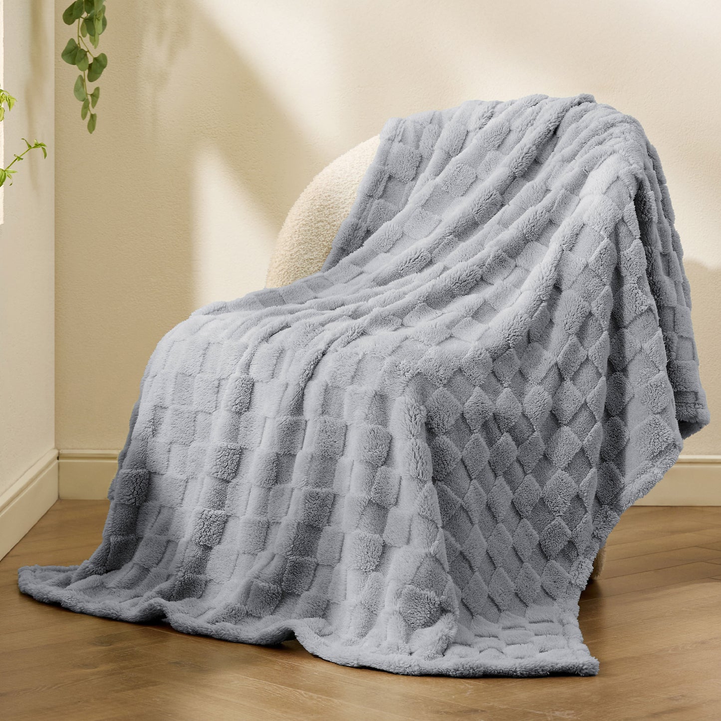 Jacquard Shaggy Sherpa Blanket