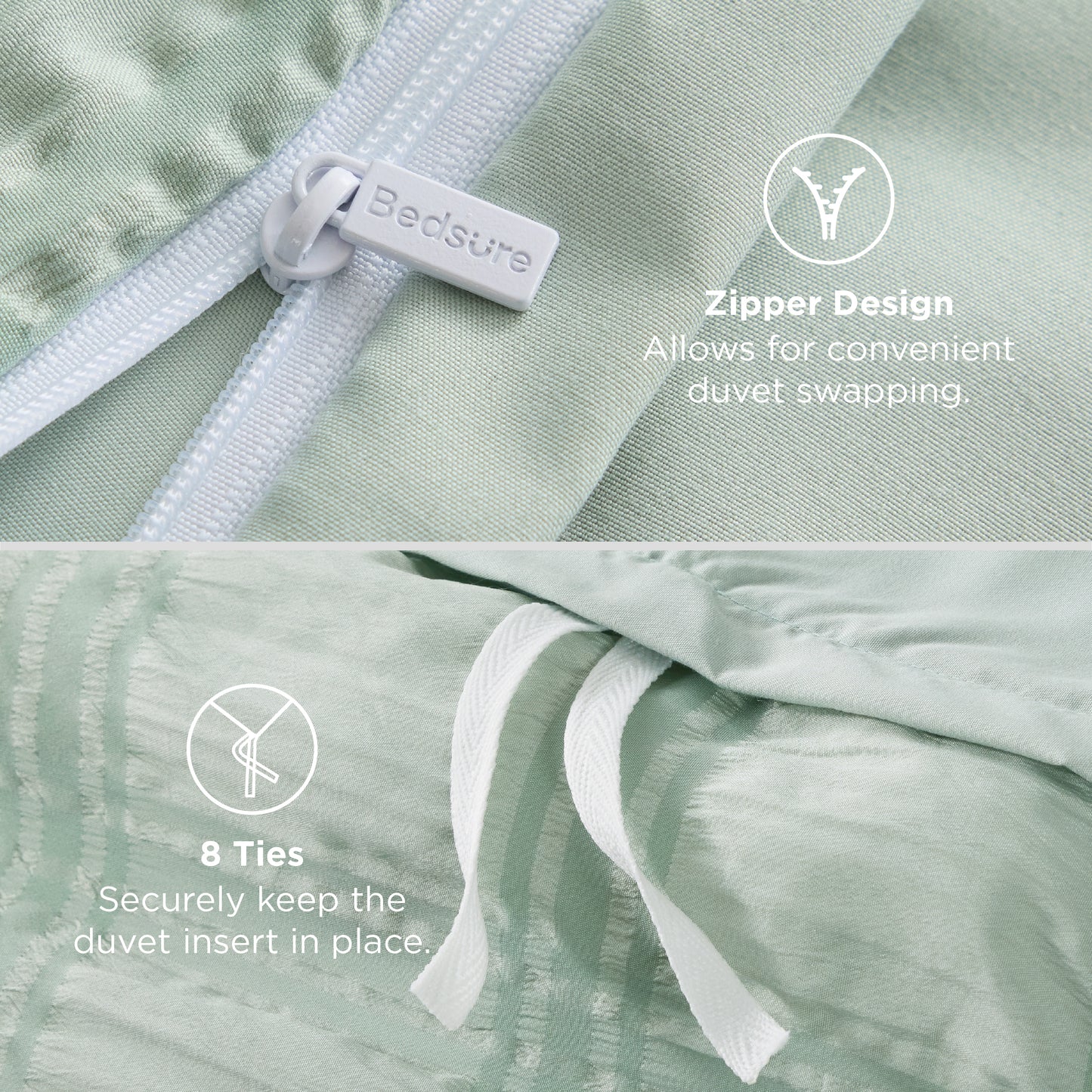 Seersucker Duvet Cover Set