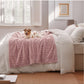 Textured Bubble Flannel Fleece Blanket