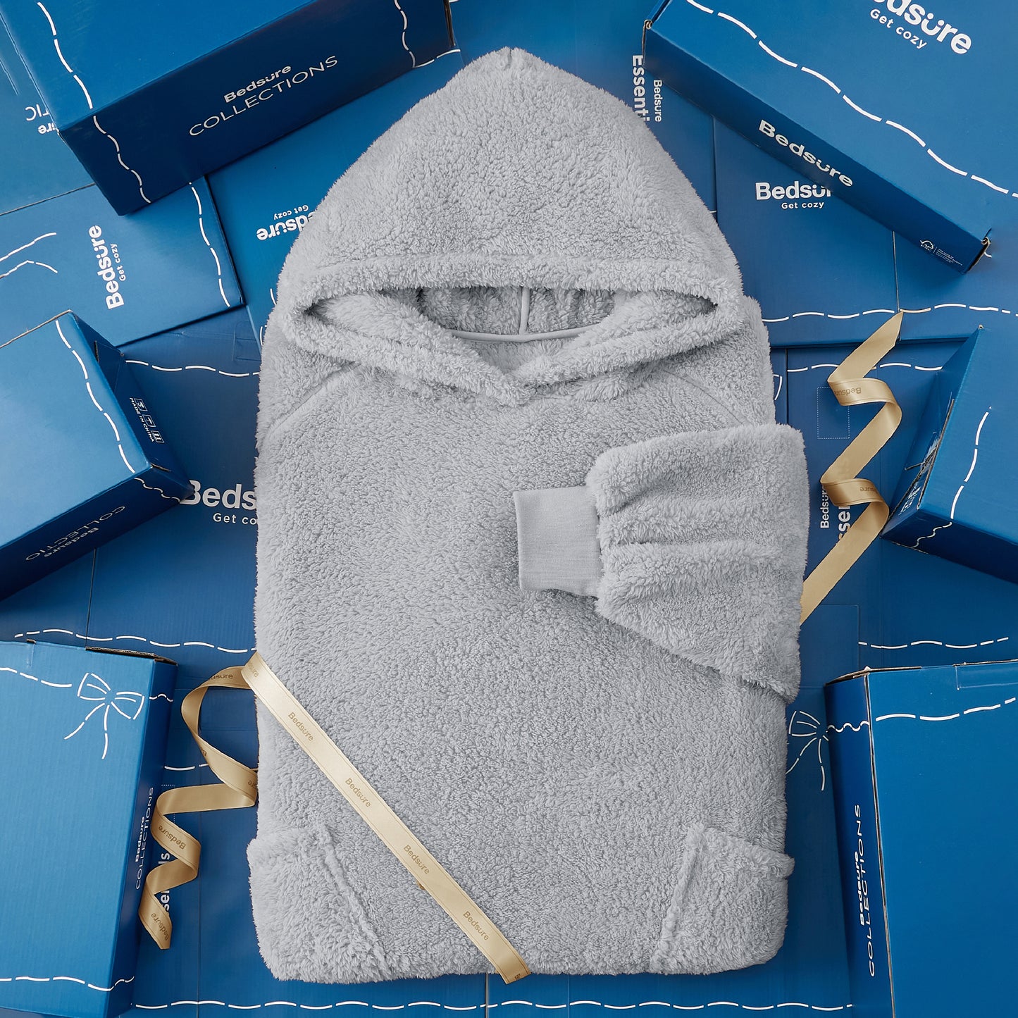 Shaggy Sherpa Wearable Blanket