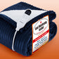 GentleSoft® Ribbed Flannel Heated Blanket