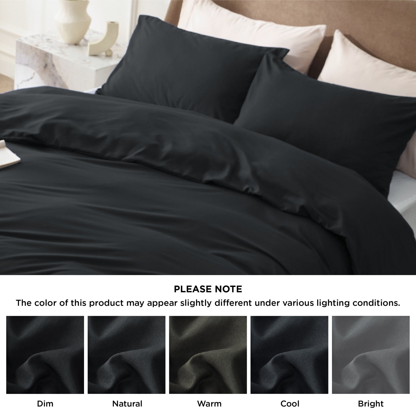 Brushed Polyester Microfiber Duvet Cover Set