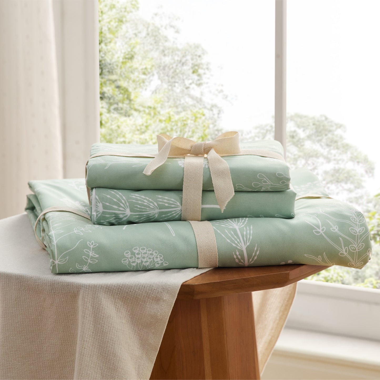 Patterned Polyester Microfiber Duvet Cover Set