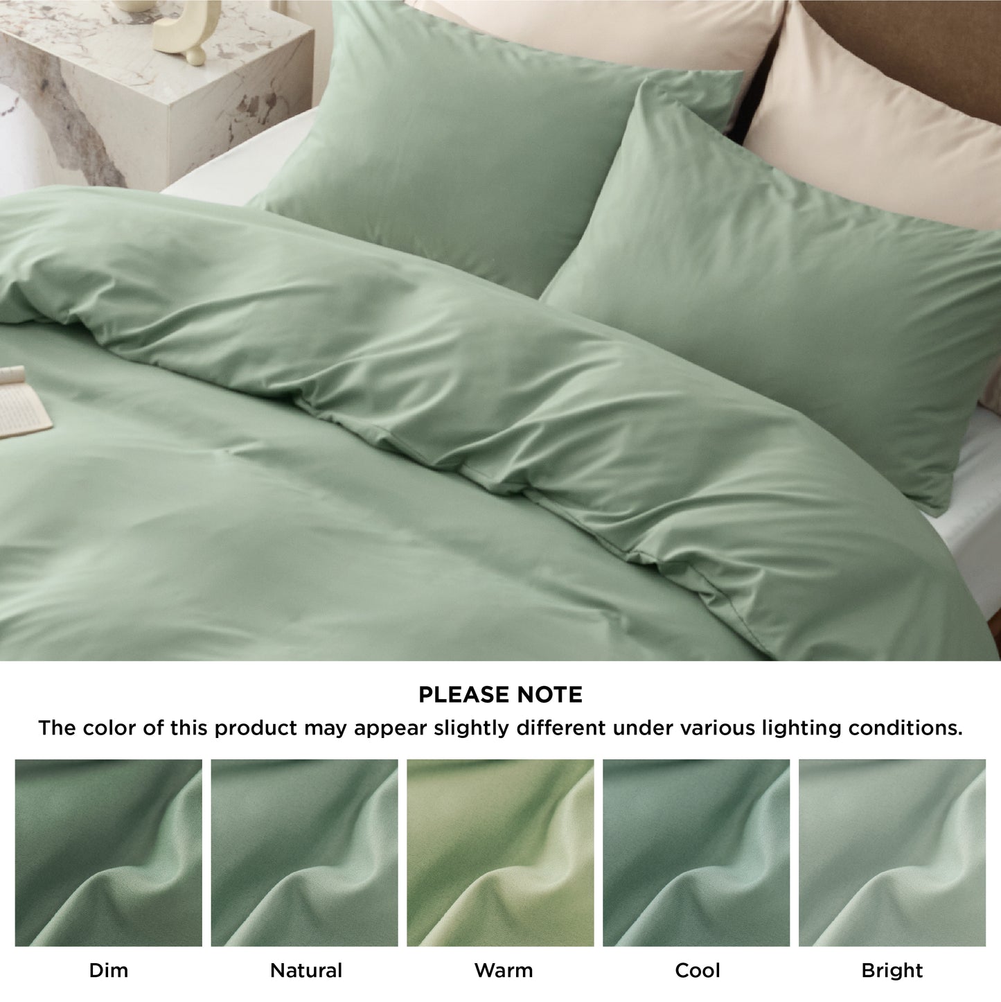 Brushed Polyester Microfiber Duvet Cover Set