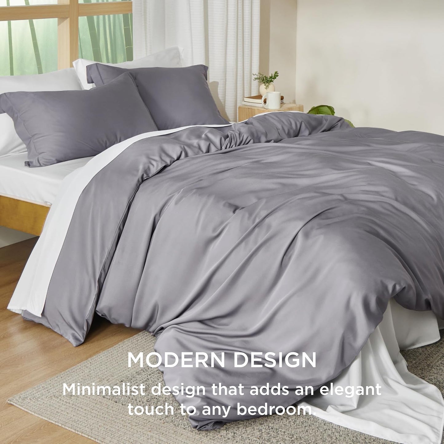 Rayon Derived from Bamboo Duvet Cover Set