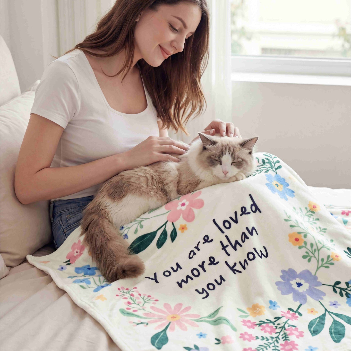 Printed Flannel Fleece Gift Blanket