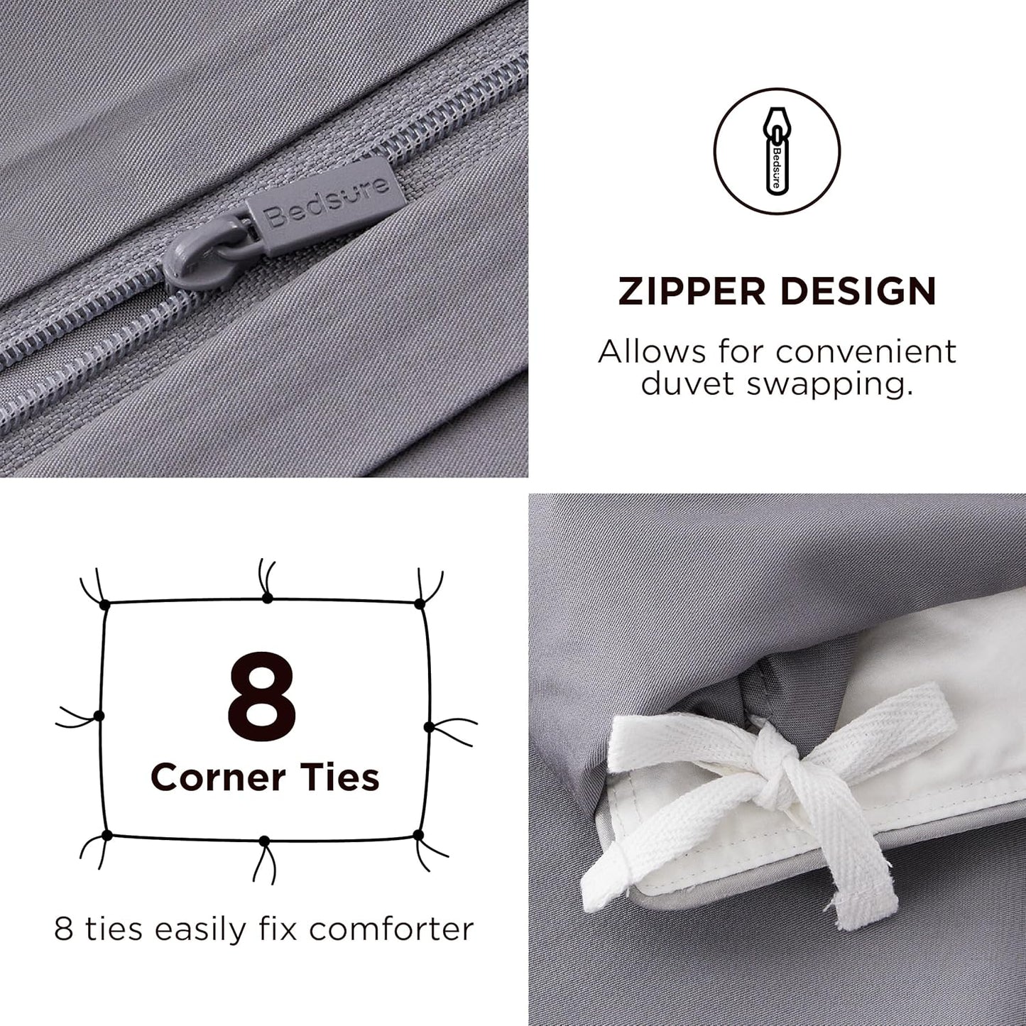 Rayon Derived from Bamboo Duvet Cover Set