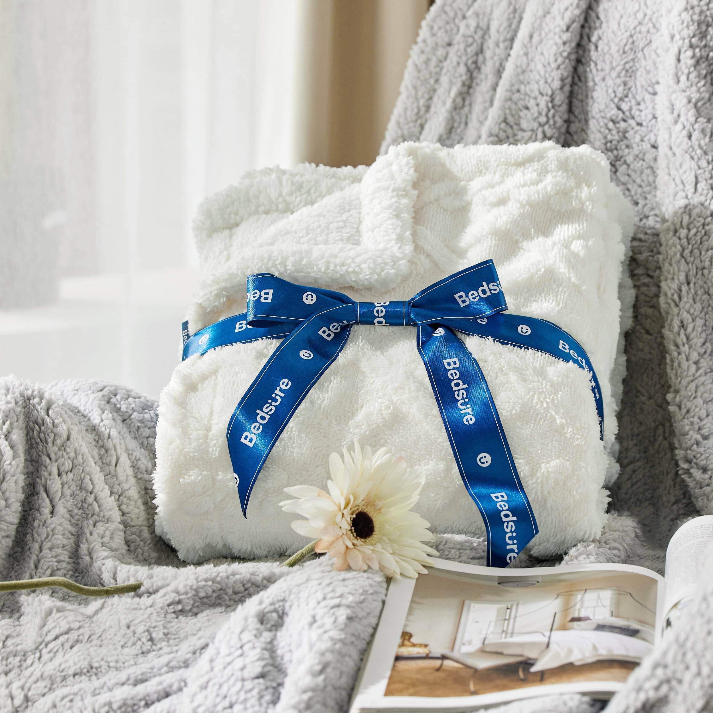 Sherpa Throw Blanket For Couch