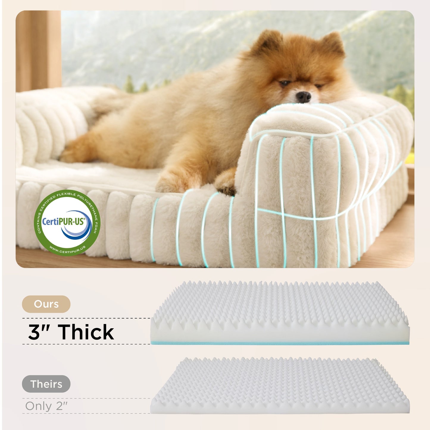 ComfyFleece™ Pet Sofa
