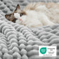 Acquard Stripes Shaggy Sherpa Blanket