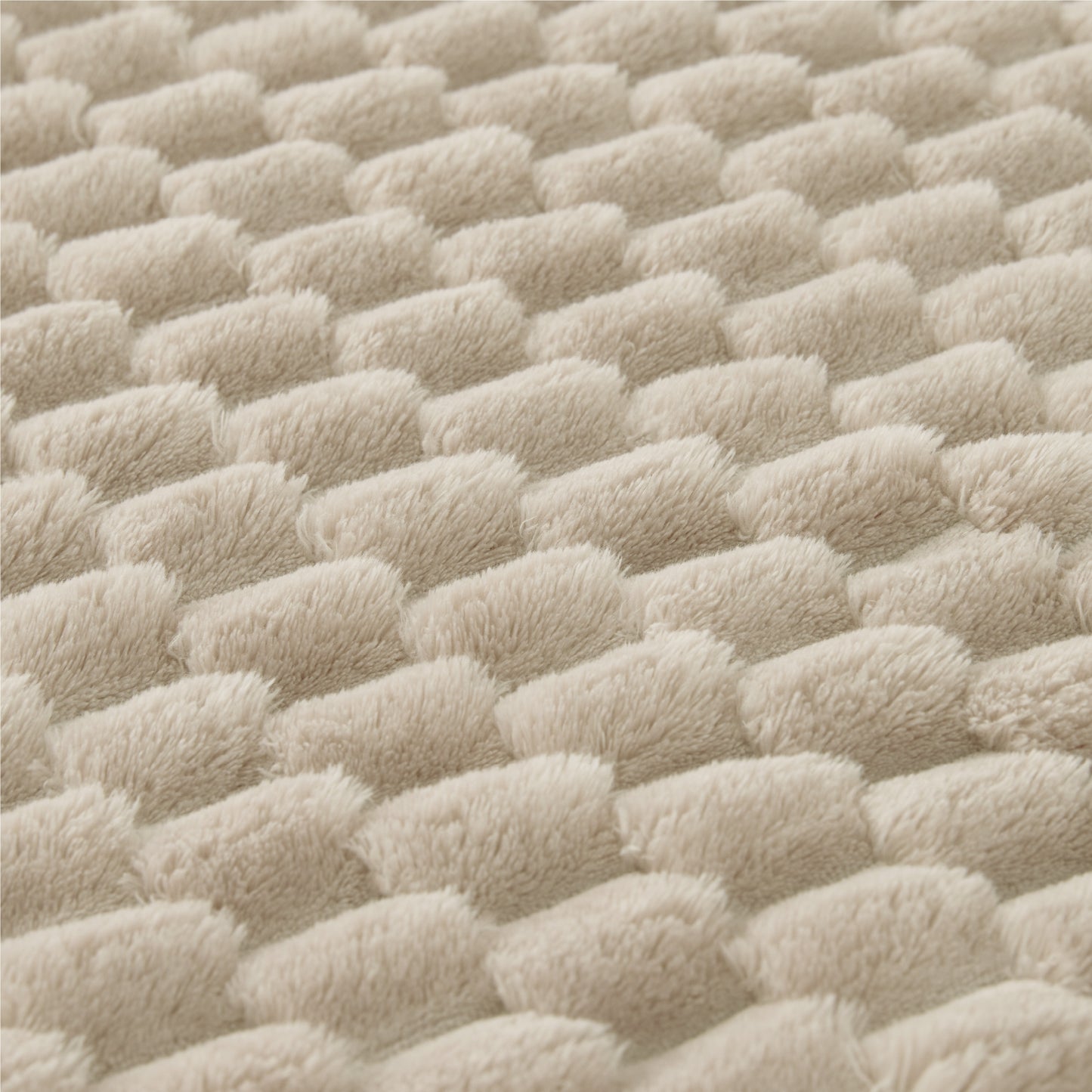 Textured Bubble Flannel Fleece Blanket