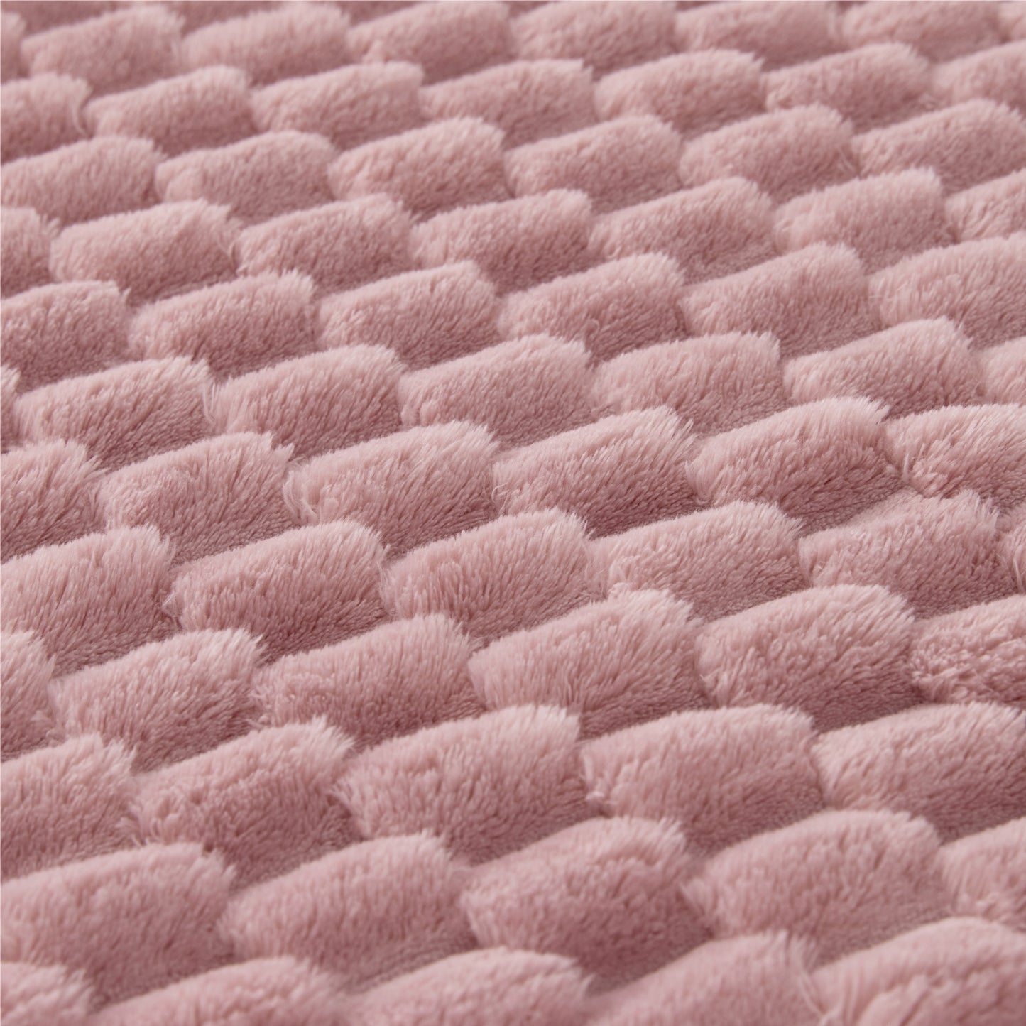Textured Bubble Flannel Fleece Blanket