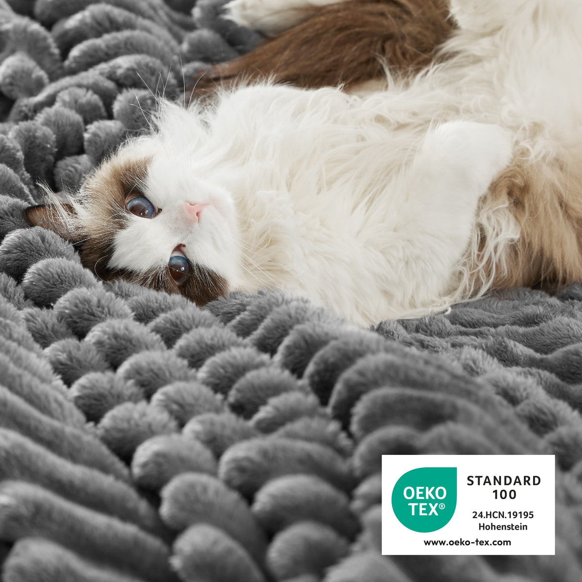 Acquard Stripes Shaggy Sherpa Blanket